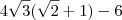 4\sqrt{3}(\sqrt{2}+1)-6