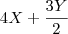 4X + \frac {3Y}{2}