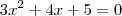 3x^2+4x+5=0 3x^2+4x+5=0