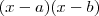 (x - a)(x - b)