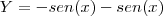 Y=-sen(x) -sen(x) Y=-sen(x) -sen(x)