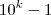 10^k -1 10^k -1