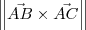 \left\Vert \vec{AB}\times\vec{AC}\right\Vert