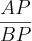 \frac{AP}{BP}