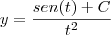 y=\frac{sen(t)+C}{t^2}