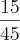\frac{15}{45}