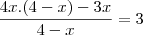 \frac{4x.(4-x)-3x}{4-x}=3