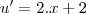u^\prime = 2.x+2