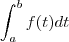 \int_{a}^{b}f(t) dt \int_{a}^{b}f(t) dt