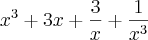 {x}^{3}+3x+\frac{3}{x}+\frac{1}{{x}^{3}}