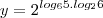 y=2^{log_6{5} . log_2{6}} y=2^{log_6{5} . log_2{6}}