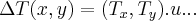 \Delta T(x,y)=({T}_{x},{T}_{y}).u... \Delta T(x,y)=({T}_{x},{T}_{y}).u...