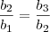 \frac{b_2}{b_1} = \frac{b_3}{b_2} \frac{b_2}{b_1} = \frac{b_3}{b_2}