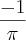 \frac{-1}{\pi}