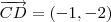 \overrightarrow{CD} =(-1,-2) \overrightarrow{CD} =(-1,-2)