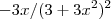 -3x/(3+3x^2)^2 -3x/(3+3x^2)^2