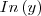 In \left(y\right) In \left(y\right)