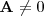 \textbf{A}\neq0