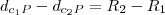 {d}_{{c}_{1}P}-{d}_{{c}_{2}P}={R}_{2}-{R}_{1} {d}_{{c}_{1}P}-{d}_{{c}_{2}P}={R}_{2}-{R}_{1}