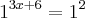 {1}^{3x+6}={1}^{2} {1}^{3x+6}={1}^{2}