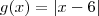 g(x) = |x-6|