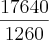 \frac{17640}{1260} \frac{17640}{1260}