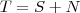 T = S + N T = S + N