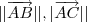 ||\overrightarrow{AB} || ,|\overrightarrow{AC} ||