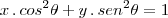 x\,.\,cos^2\theta+y\,.\,sen^2\theta=1