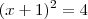 (x+1)^2=4 (x+1)^2=4