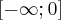 \left[-\infty ; 0\right]