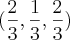 (\frac{2}{3},\frac{1}{3},\frac{2}{3}) (\frac{2}{3},\frac{1}{3},\frac{2}{3})