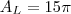 A_L =15 \pi A_L =15 \pi