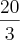 \frac{20}{3} \frac{20}{3}