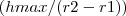 (hmax/(r2-r1)) (hmax/(r2-r1))