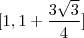 [1,1+\frac{3\sqrt{3}}{4}]