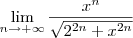 \lim_{n\to +\infty} \frac{{x}^{n}}{\sqrt{{2}^{2n}+{x}^{2n}}} \lim_{n\to +\infty} \frac{{x}^{n}}{\sqrt{{2}^{2n}+{x}^{2n}}}