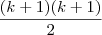 \frac{(k+1)(k+1)}{2}