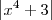 \left|{x}^{4}+3 \right| \left|{x}^{4}+3 \right|