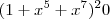 (1+x^5+x^7)^20 (1+x^5+x^7)^20