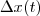 \Delta x(t) \Delta x(t)