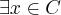 \exists x \in C