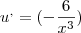 u^, =(-\frac{6}{x^3}) u^, =(-\frac{6}{x^3})