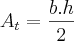 {A}_{t}=\frac{b.h}{2}