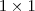 1 \times 1 1 \times 1