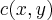 c(x,y) c(x,y)
