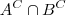 A^C \cap B^C A^C \cap B^C