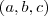 (a,b,c) (a,b,c)