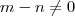 m-n \neq 0