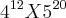 {4}^{12}X{5}^{20} {4}^{12}X{5}^{20}